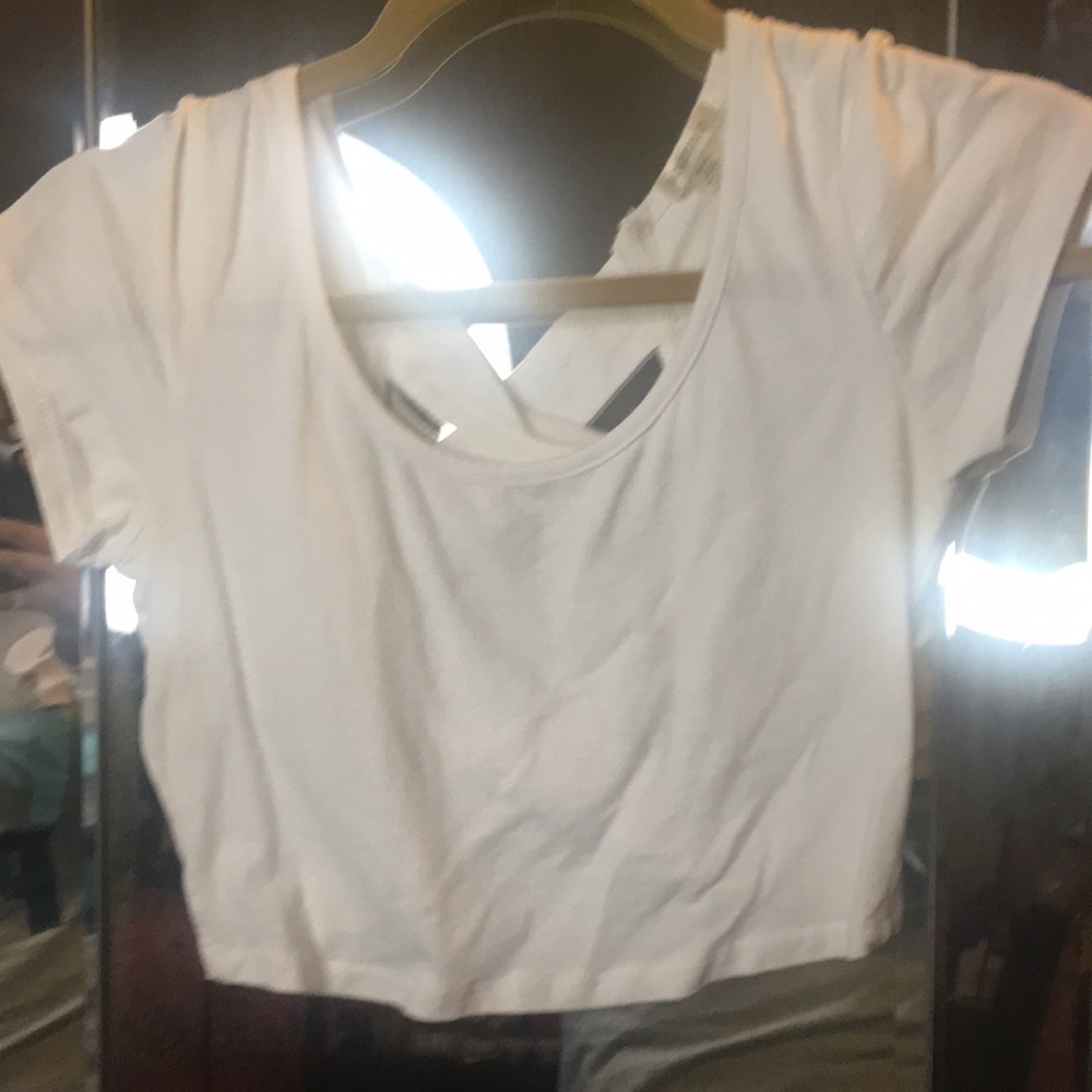 White crop top